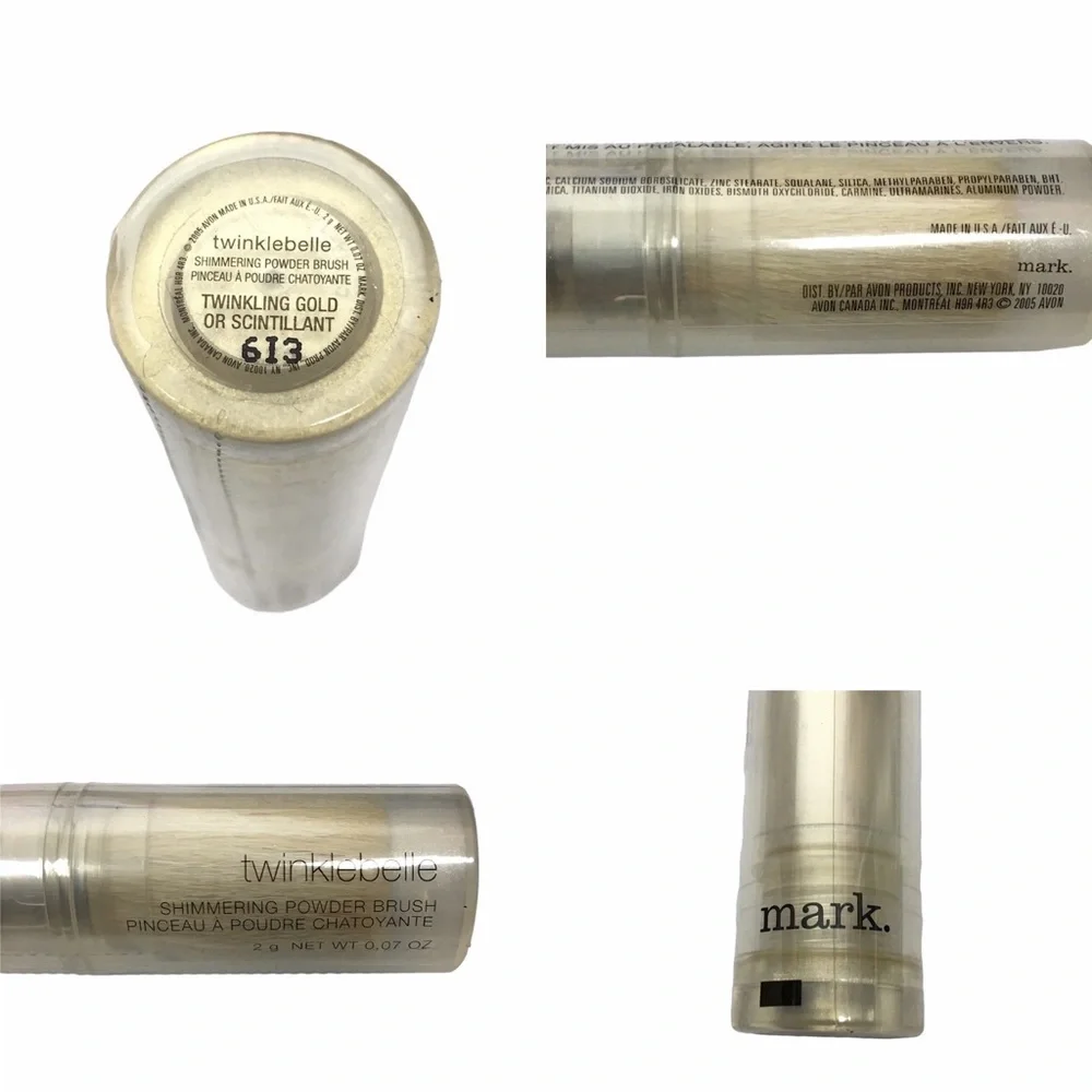 mark. Lot of 3 Twinklebelle Shimmering Powder Brush Twinkling Gold Highlighter